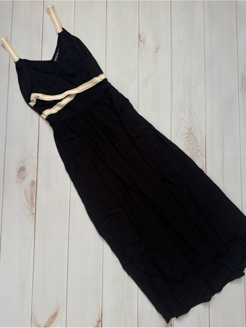 Central Park West Black Midi Dress